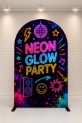 Neon Glow Party Backdrop