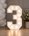 Lichtcijfer 3 Huren | BallonUnique