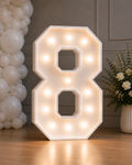 Lichtcijfer 8 Huren | BallonUnique