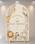 baby-shower safari backdrop